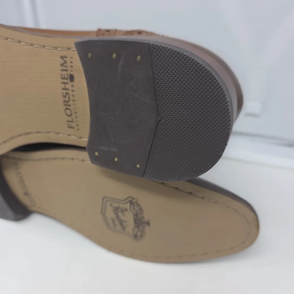 NEW Florsheim Marino Oxford Cap Toe Men's Size 9D Saddle Tan #11589‎ 257 No Box.
